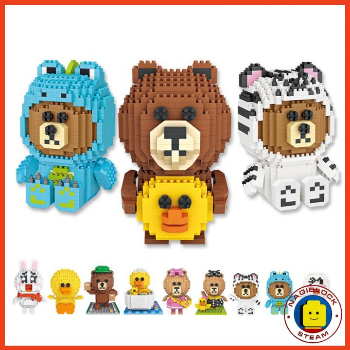 Đồ chơi lắp ráp mô hình 3D, nhân vật hoạt hình dành cho bé nanoblock LOZ-9740