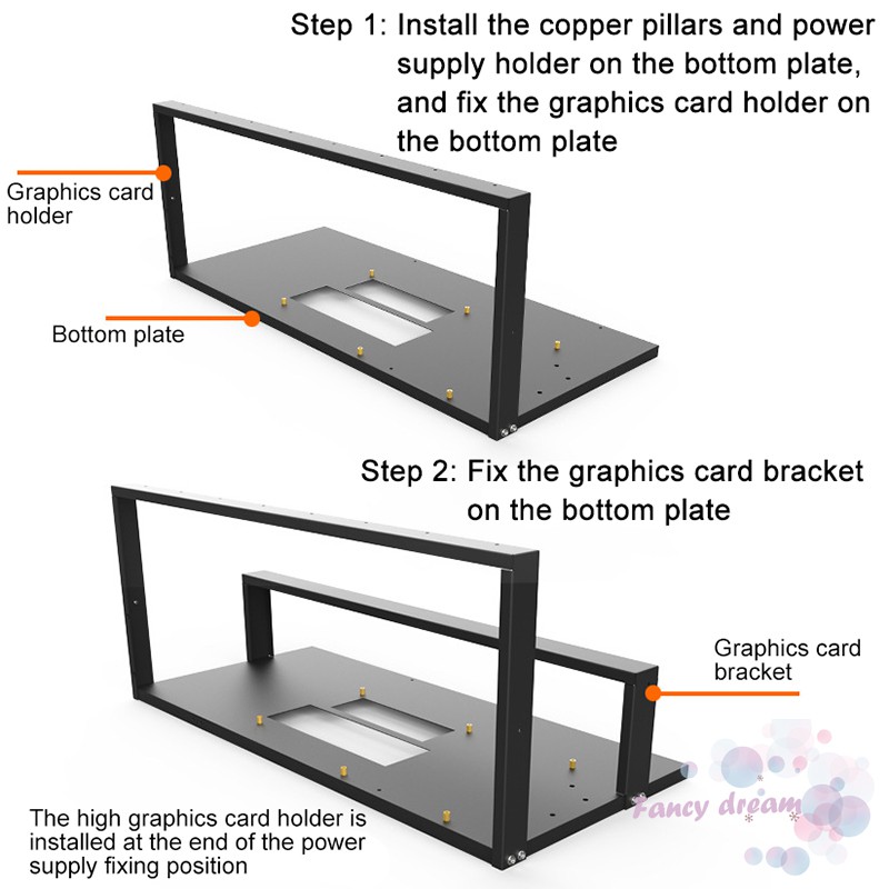 Giá gắn bo mạch nhỏ cho máy đào tiền ảo 6-8 Gpu | WebRaoVat - webraovat.net.vn