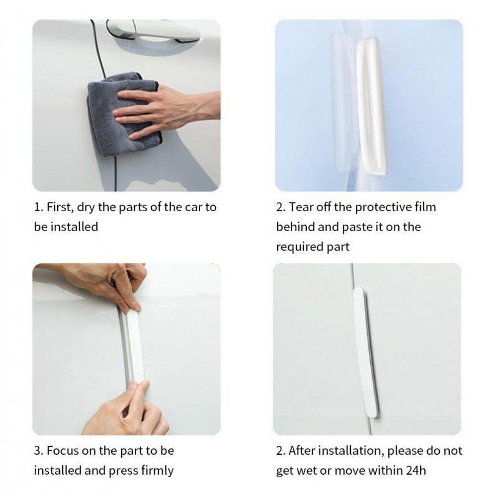 Bộ 4 Miếng Dán Bảo Vệ Chống Va Chạm Cho Cửa Xe Hơi