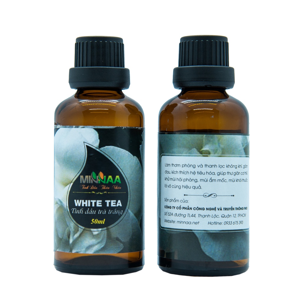 Tinh dầu xông phòng trà trắng 50ml, Tinh dầu Minaa