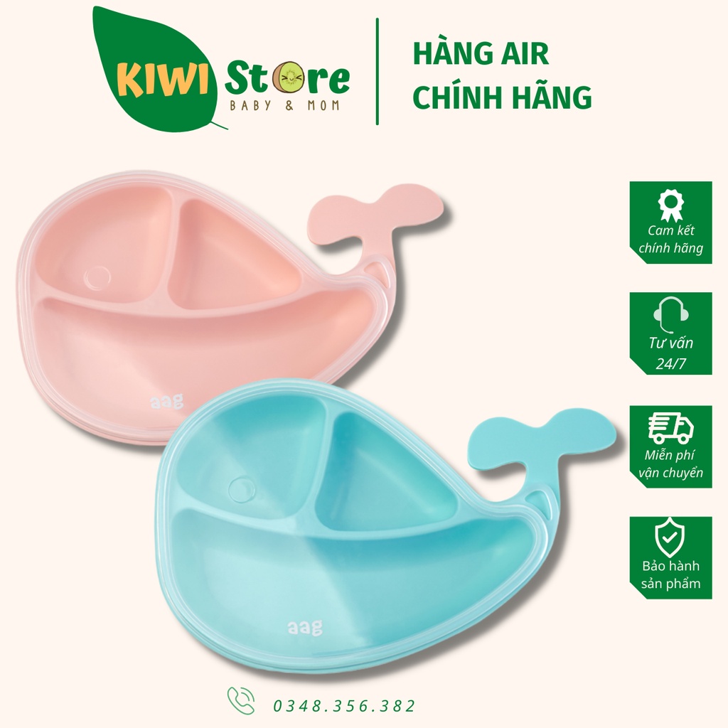 Khay ăn dặm AAG cao cấp hình cá heo cho bé ăn dặm (ảnh thật shop tự chụp)