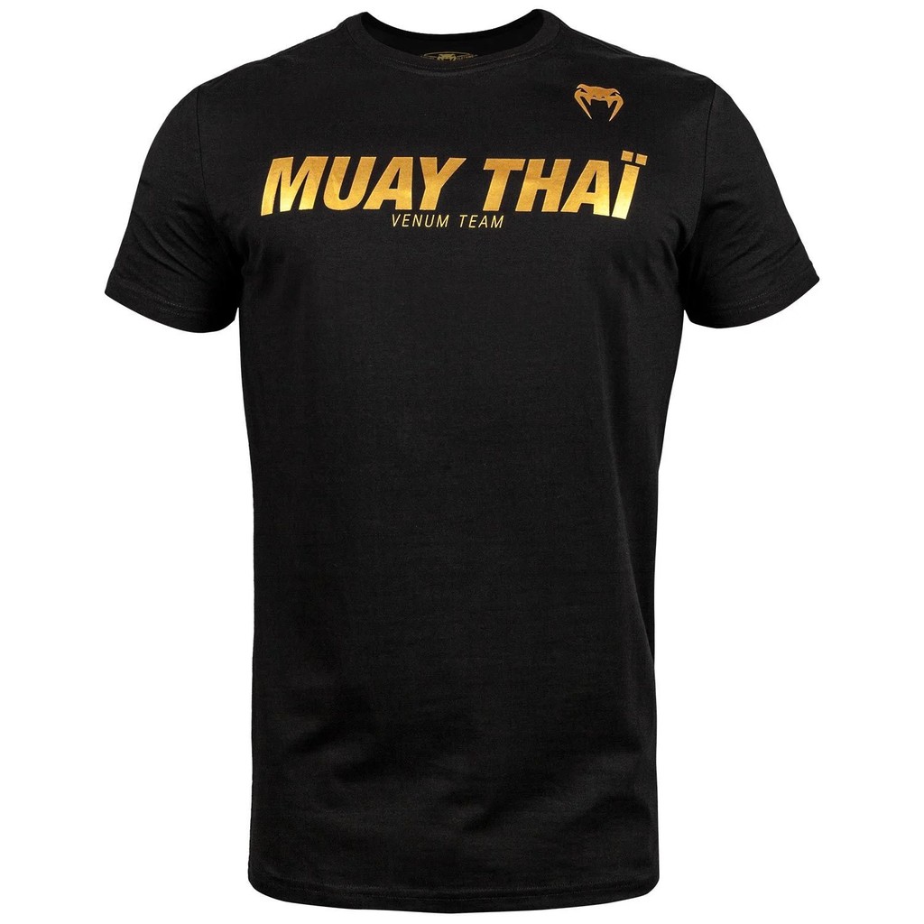 Áo Venum Muay Thai VT T-Shirt - Black/Gold