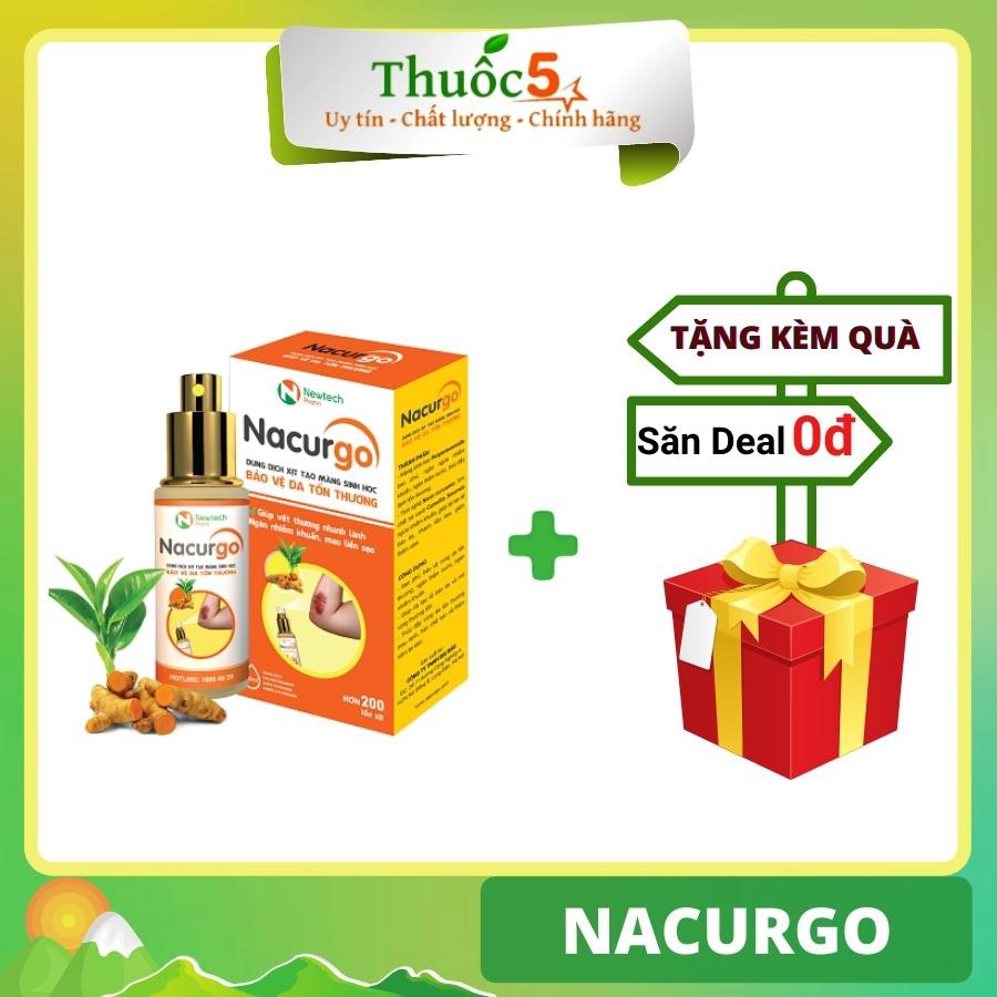 [GIÁ GỐC] NACURGO 30ML DUNG DỊCH LÀM LÀNH VẾT THƯƠNG HỘP 30ML