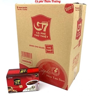 [Cafe giá tốt] Cà phê G7 hoà tan đen Trung Nguyên hộp 15 gói x 2g (Thùng 24 hộp)