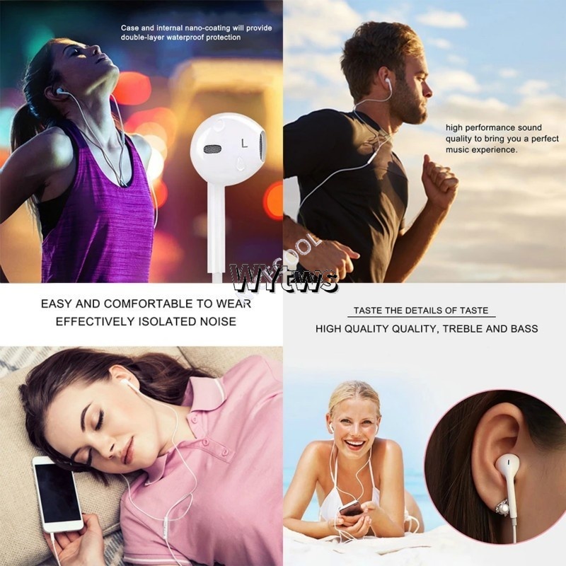 One Tai Nghe Thể Thao Có Dây Cho iphone 14 13 11pro 7 8plus xsmax xr