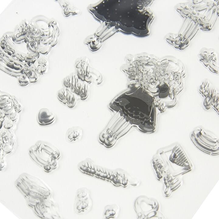 Tem Dán Sticker Stamp ARTBOX Hàn Quốc Hình Cô Gái Dễ Thương