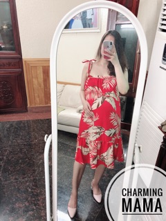 Đầm bầu 2 dây đi biển