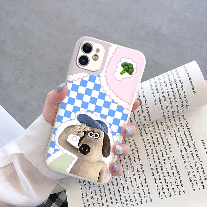 Ốp điện thoại iphone hình chú cún Shaun the Sheep ốp iphone vuông hoạt hình 13 12 11 11Pro Max 7Plus X XSMax 6 6s