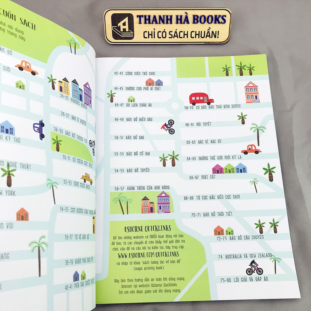 Sách - Trò Chơi Phát Triển Tư Duy - Bản Đồ Bí Ẩn - Maps Activity Book (Dành Cho Bé Từ 5+)