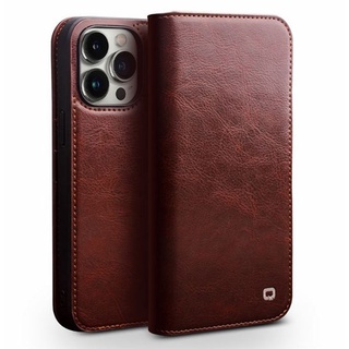 Bao da ip 14 pro max - 14 pro - 14 - 14 plus qlino wallet da bò thật