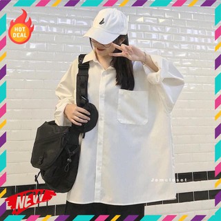 Áo Sơ Mi Kiểu nữ đẹp Form Rộng Phong cách sành điệu Hàn Quốc FreeSize siêu xinh .Candy.Store3138.