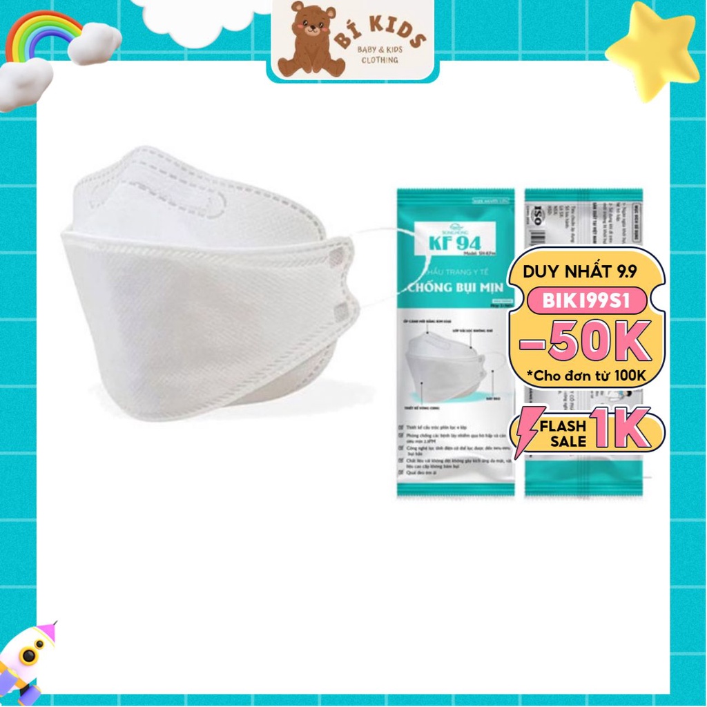 [Quà tặng 3] 1 chiếc khẩu trang KF94