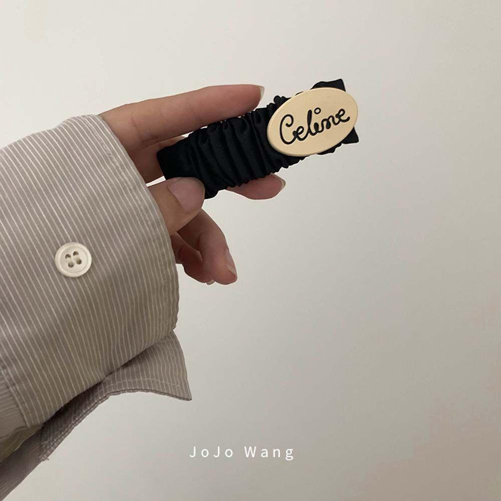 Dây Buộc Tóc Vải Lụa Satin Màu Trắng Dễ Thương Cho Bạn Gái