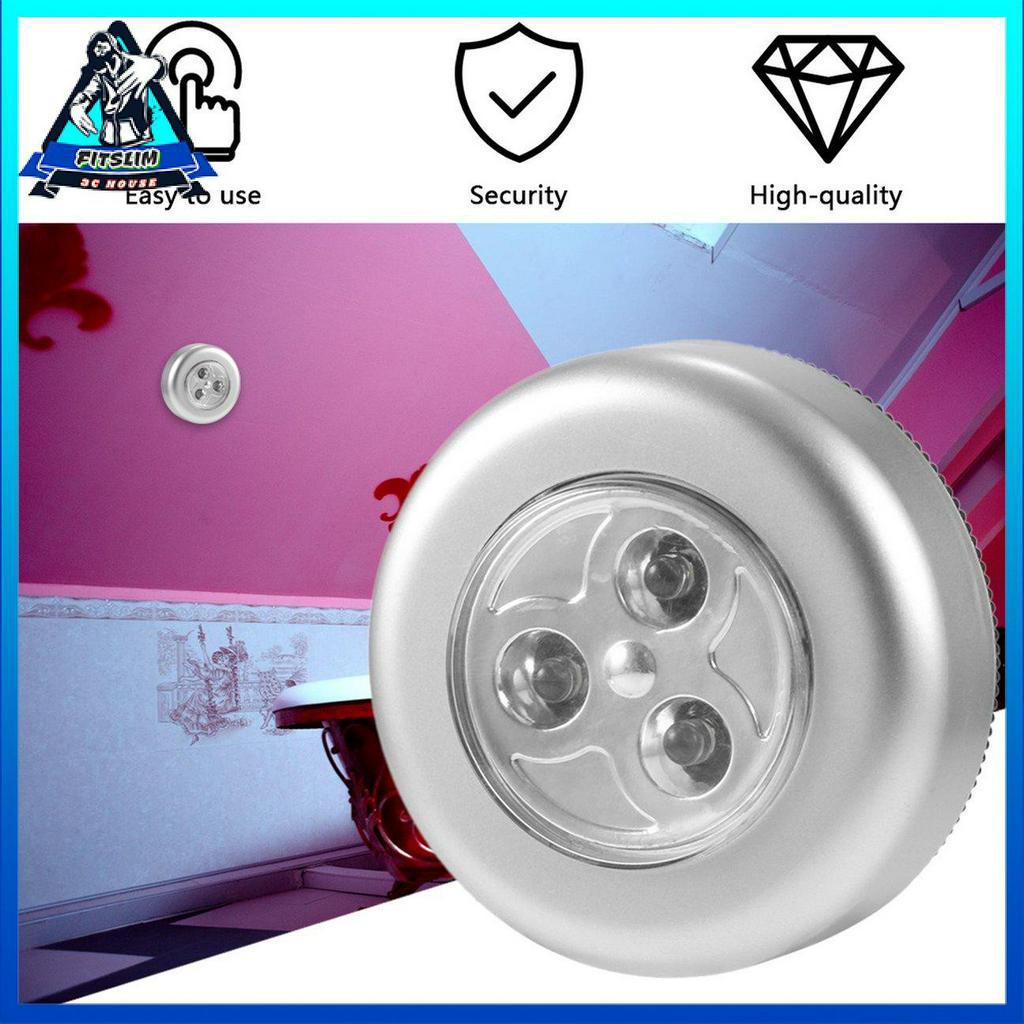 3 đèn LED chạy bằng pin Gậy chạm Đèn cảm ứng Đèn đầu giường Lều Trang chủ