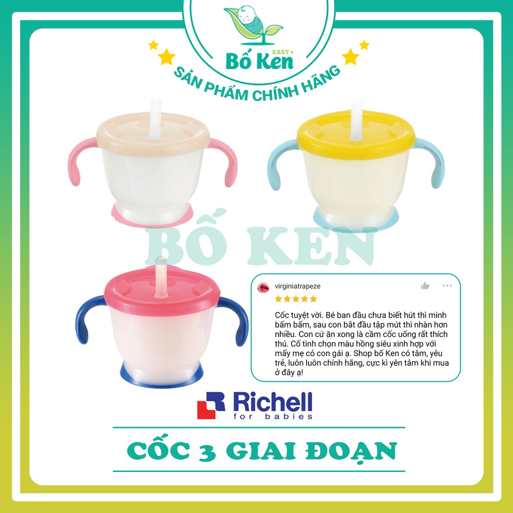 Shop Bố Ken Cốc Tập Uống 3 Giai Đoạn RICHELL [HÀNG CHÍNH HÃNG]