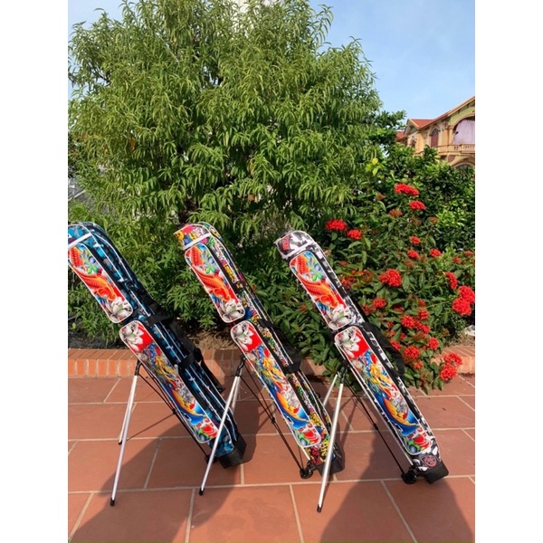 Bao đựng cần cá chép hoá rồng 2 ngăn như hình