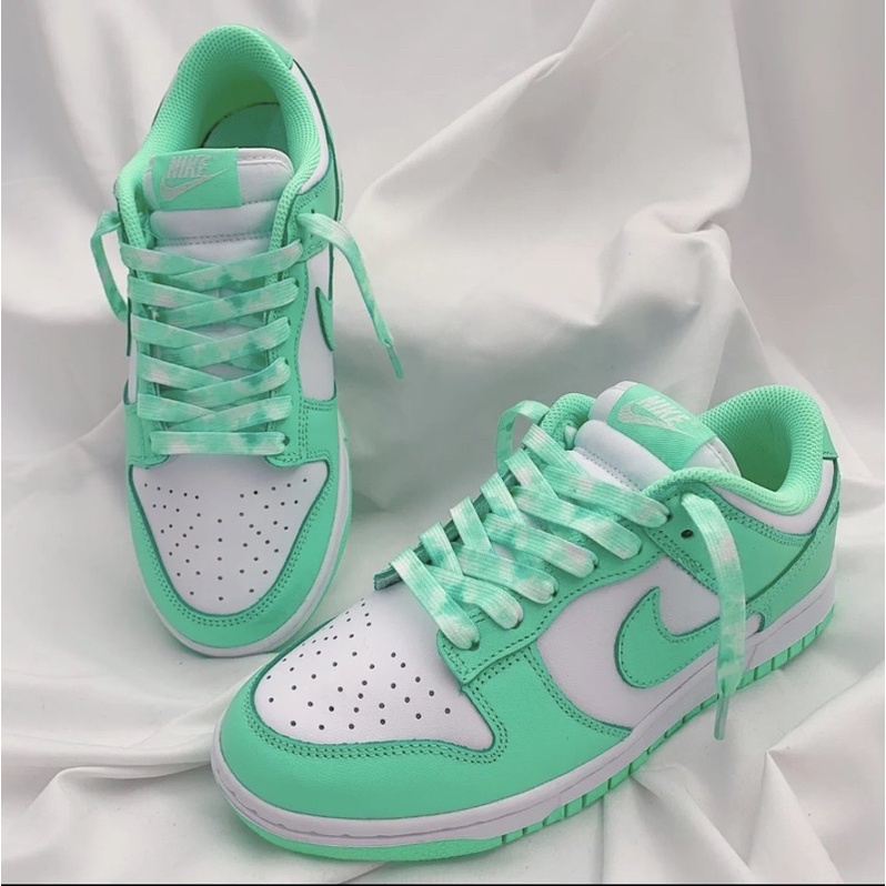 Dây Giày Loang Màu Tie Dye Green Dùng Cho AF1 AJ1