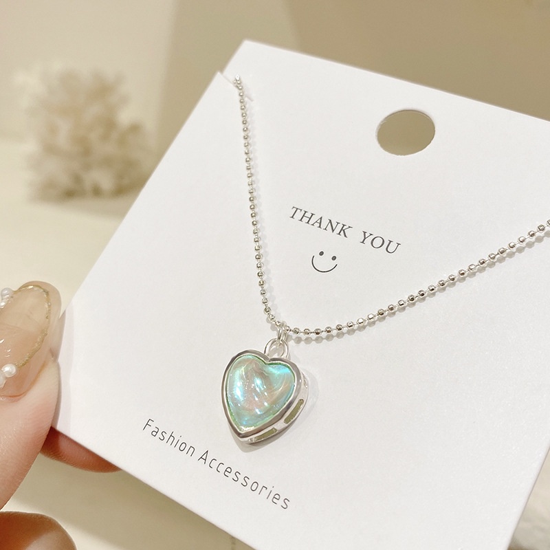 Vòng cổ Hình Trái Tim Phong Cách Hàn Quốc Sang Trọng Thời Trang Cho Nữ