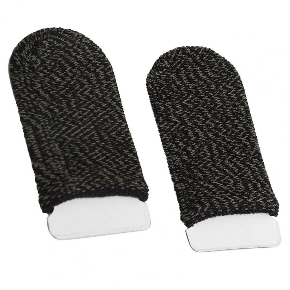 Bao ngón tay chơi game chống mồ hôi có thể tái sử dụng màu đen