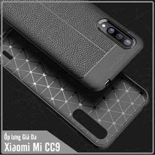Ốp lưng dẻo cho xiaomi mi cc9/cc9e vân giả da auto focus