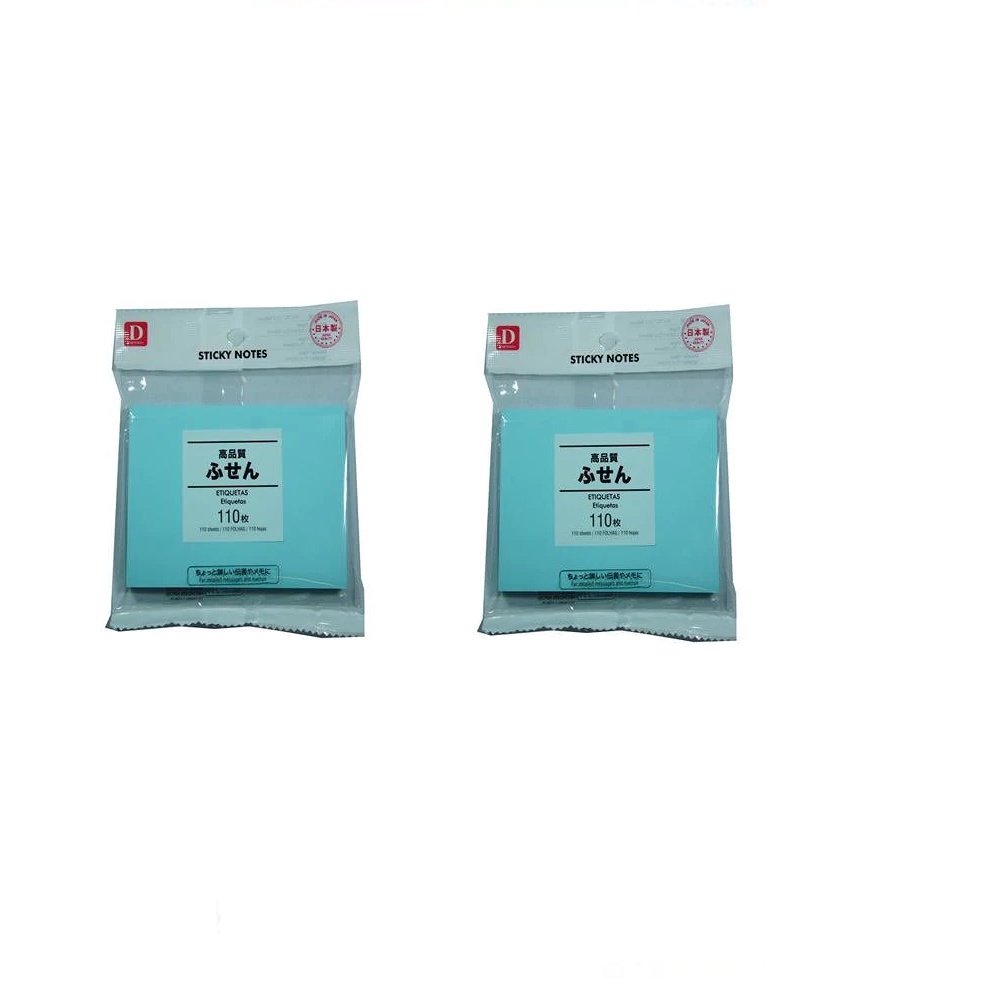 Daiso Giấy Ghi Chú Sticky Notes-239 75X100Mm 110Sheets Pastel Blue