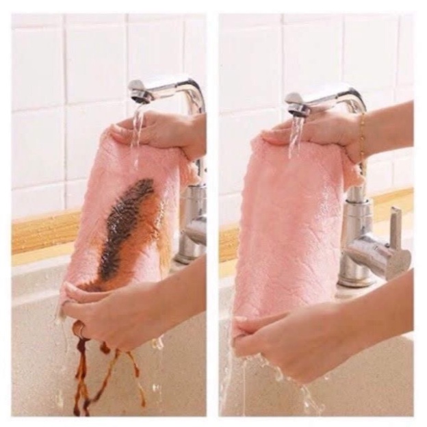 Khăn Lau Tay Nhà Bếp Đa Năng 2 Mặt Siêu Thấm Nước EMY