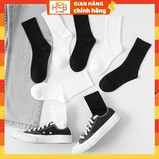 Vớ Cổ Cao Màu Trơn Unisex - Vớ Cao Như Hình