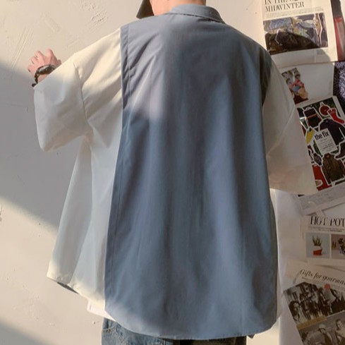 Áo sơ mi ngắn tay thời trang hàn quốc dành cho nam