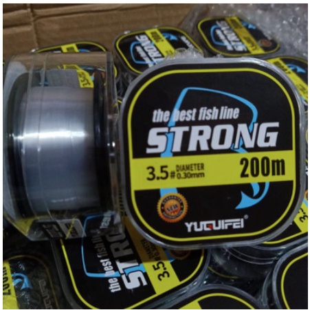 Dây cước câu cá nhật bản Strong 200m tàng hình siêu bền màu trắng