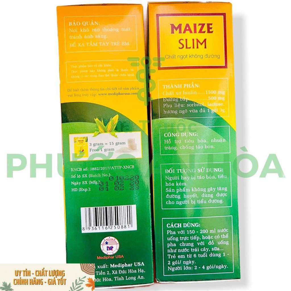 Đường Bắp Maize Slim - Chất ngọt tự nhiên không đường cho người ăn kiêng, bệnh tiểu đường