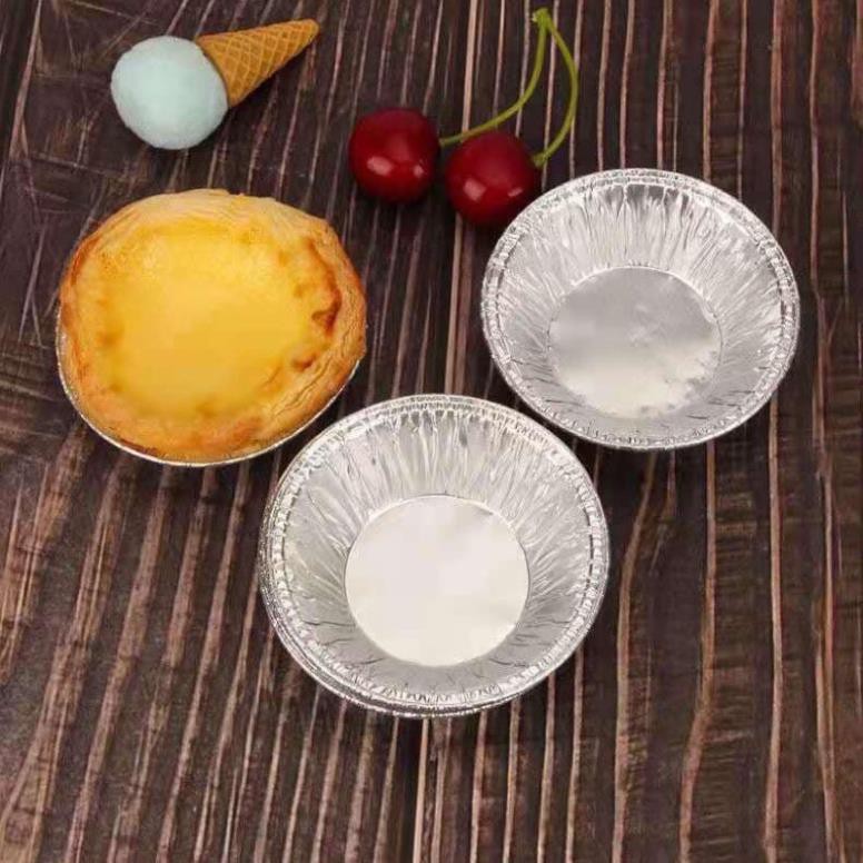 Bát nướng bạc Set 100 cốc, chén, khuôn giấy bạc nướng hàu, bánh, tart trứng siêu tiện lợi