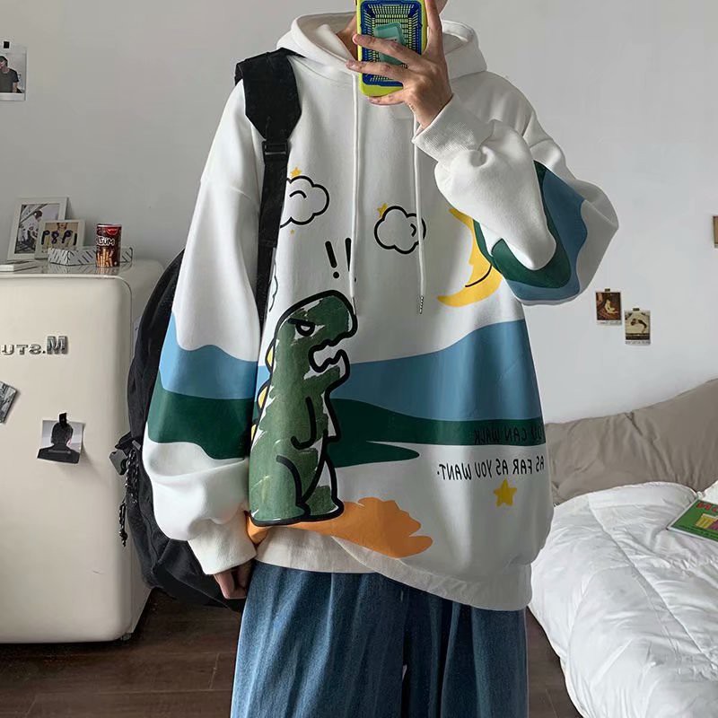 Áo hoodie dáng rộng phong cách Hàn Quốc cho nam và nữ | BigBuy360 - bigbuy360.vn