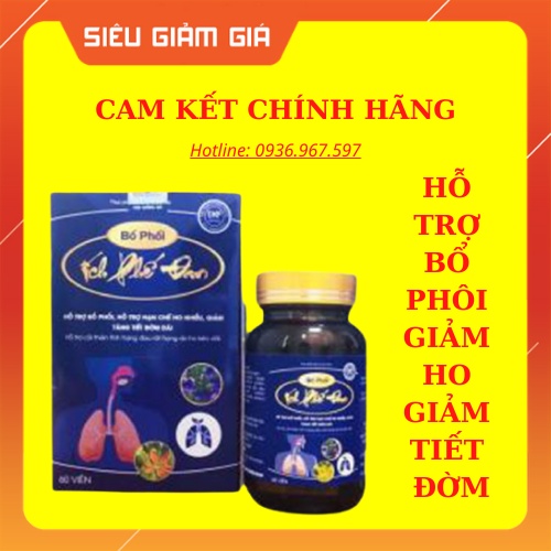 Bổ phổi ích phế đan hộp 60 viên