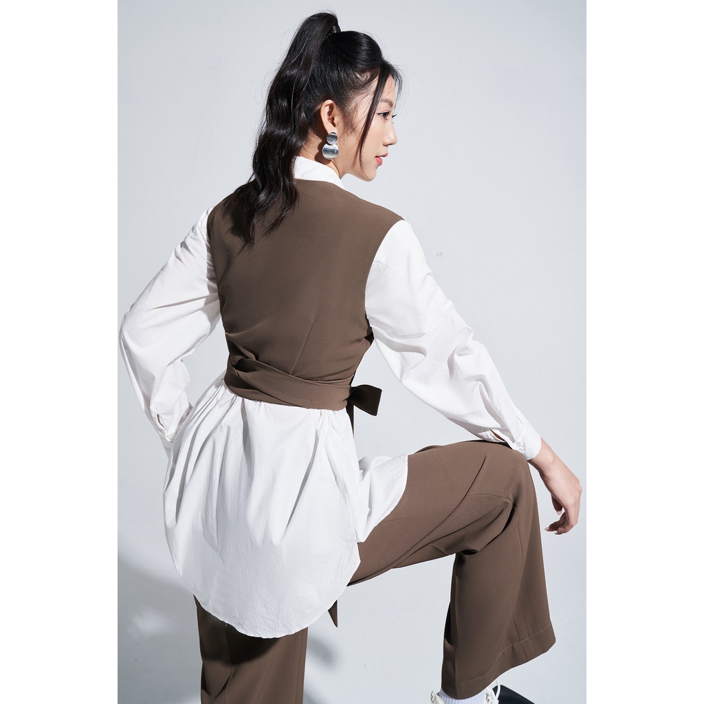 [Mã BMBAU50 giảm 50K đơn 150K] Áo vest gile nữ LADY ME by Eva de Eva 21AOTO018X