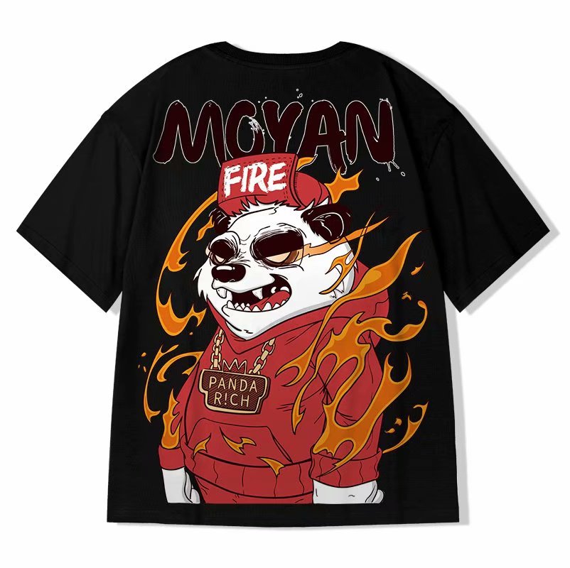 Áo thun tay ngắn in hình thời trang hiphop cỡ M-8XL cho nam