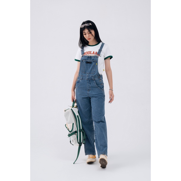 Yếm Nữ BOO Vải Jean Dáng Ôm Logo BOOLAAB