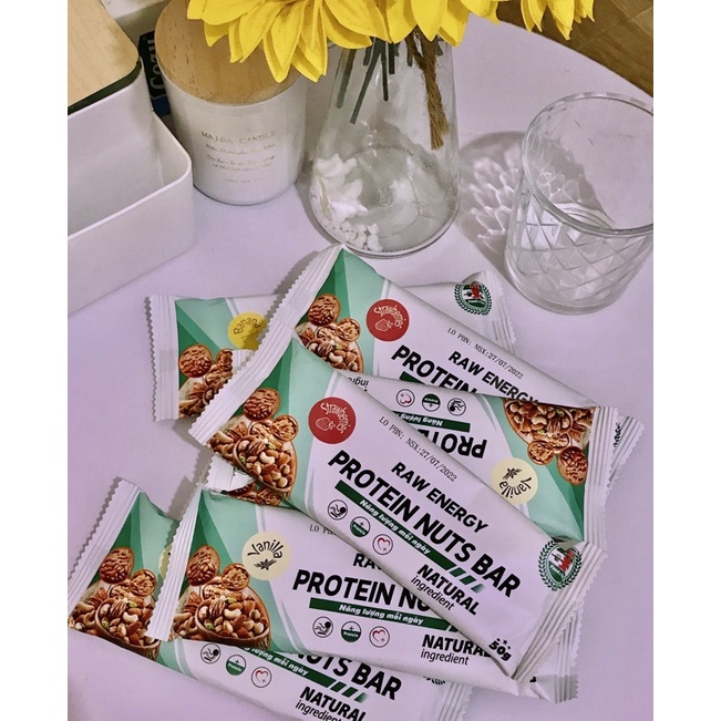 Thanh protein siêu hạt 50g các vị