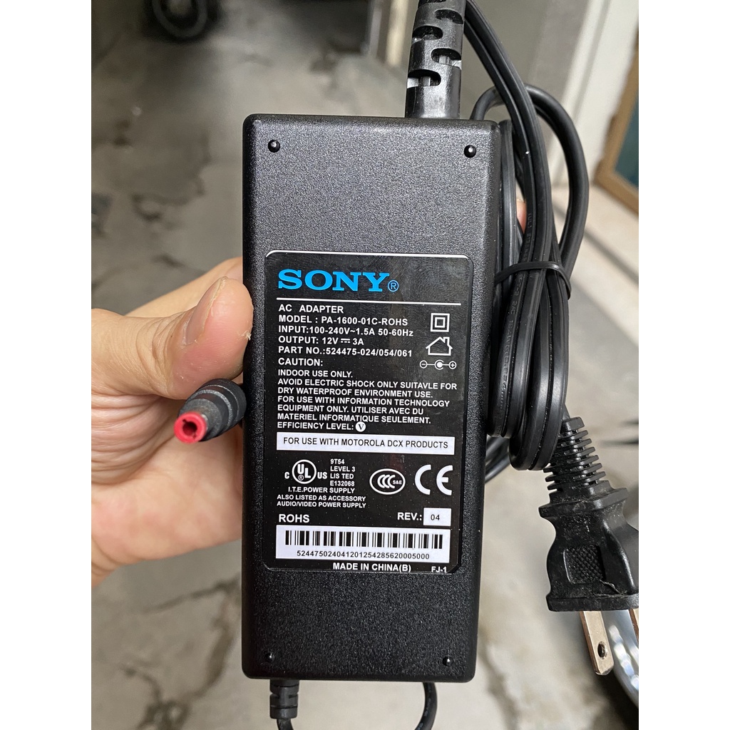 Dây nguồn 12V 3A Sony dùng cho màn hình LCD , đèn led