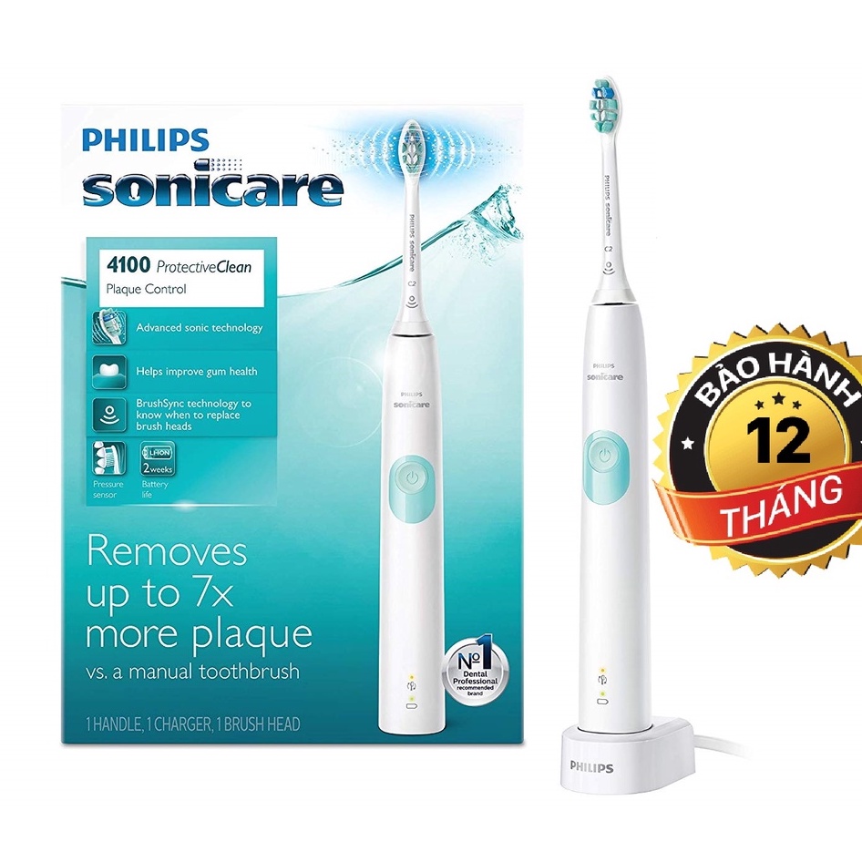 [SIÊU HOT] - Philips 4100_Bàn chải điện sóng âm Philips Sonicare ProtectiveClean 4100