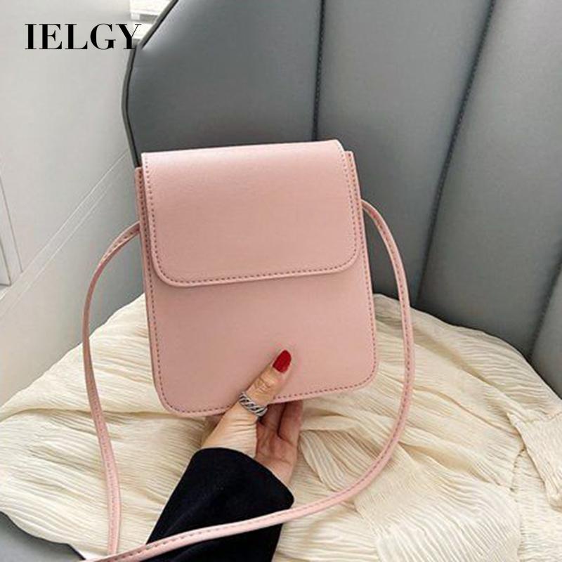 Túi đeo chéo IELGY nhiều ngăn đựng điện thoại phong cách Hàn Quốc thời trang cho nữ