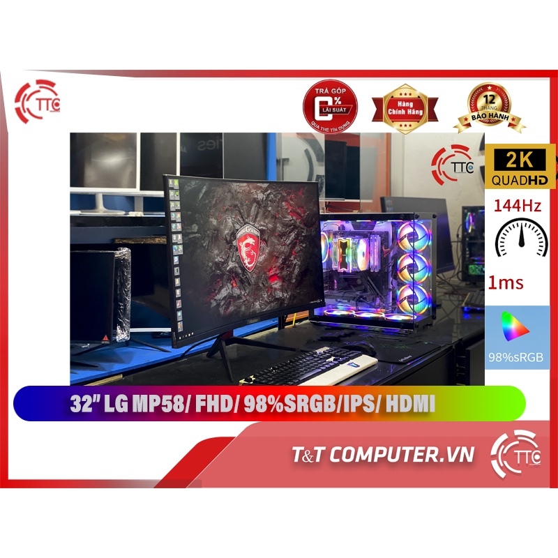 Màn Hình 32" CONG HORION 2K  GX32P 144HZ 1MS CUVER BOX gaming chính hãng