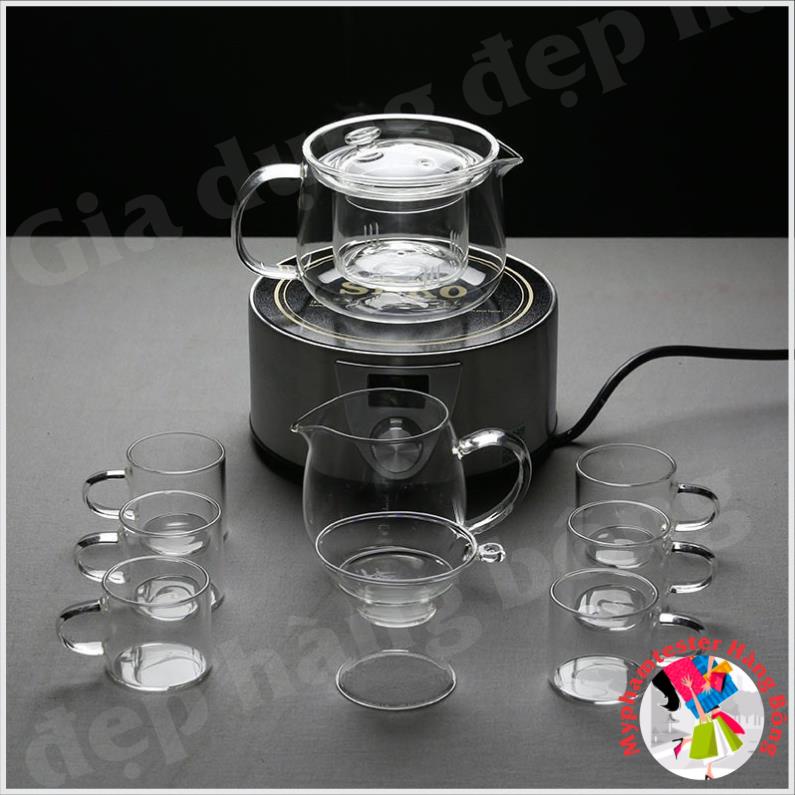 (HÀNG ĐẸP) ấm lọc thuỷ tinh dung tích 600ml