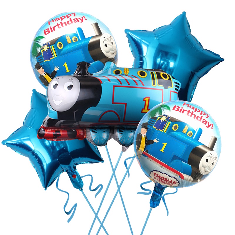 Set 5 Bong Bóng Lá Nhôm Hình thomas Và Những Người Bạn Trang Trí Tiệc Tùng Cho Bé Gái