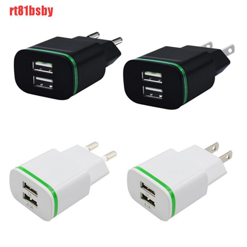 Đầu Sạc Usb 2 Cổng Rt81Bsby 5v 2a Cho Iphone Ipad Samsung