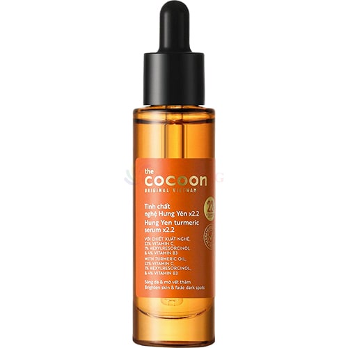 Tinh chất nghệ Hưng Yên Cocoon x2.2 với 22% vitamin C làm sáng da và mờ vết thâm (30ml)