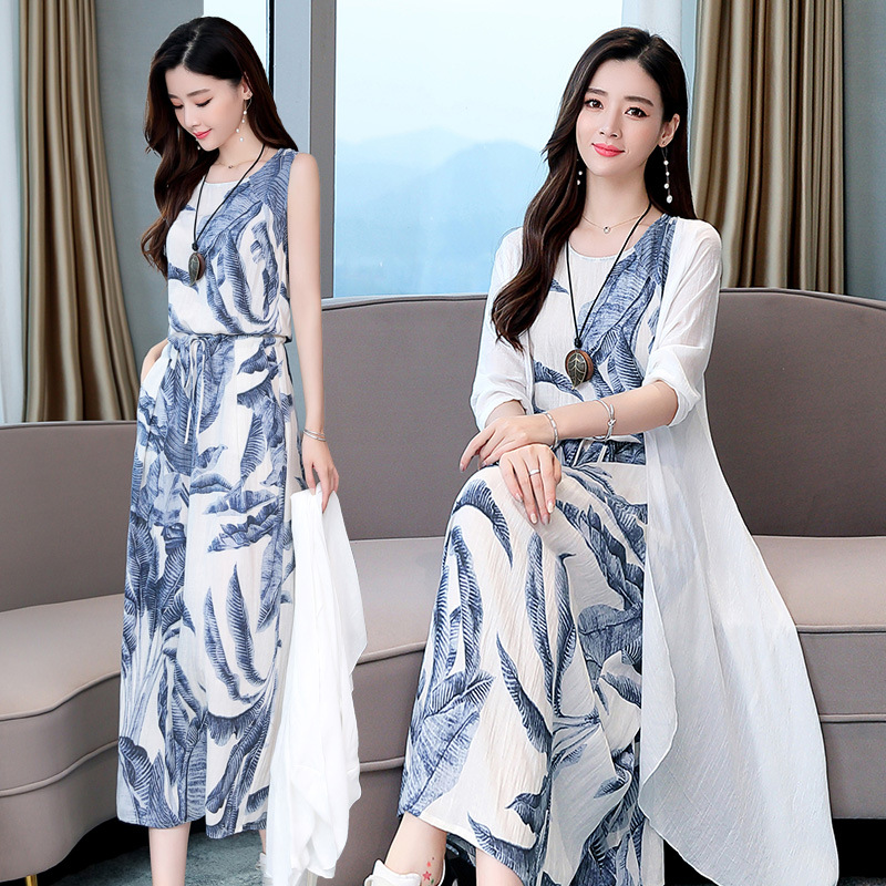 Đầm Maxi Hai Dây Họa Tiết Hoa Phong Cách Hawaii Dành Cho Nữ | BigBuy360 - bigbuy360.vn