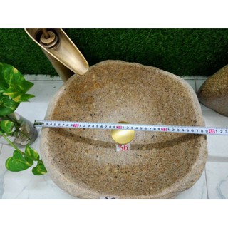(HOT!!!)Lavabo đá cuội tự nhiên
