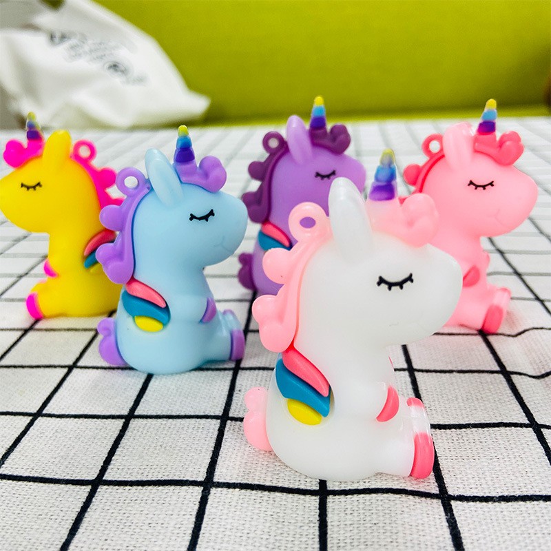 Móc khóa silicon hoạt hình dễ thương cute nhân vật anime unicorn pony hottrend Hàn Quốc 2021