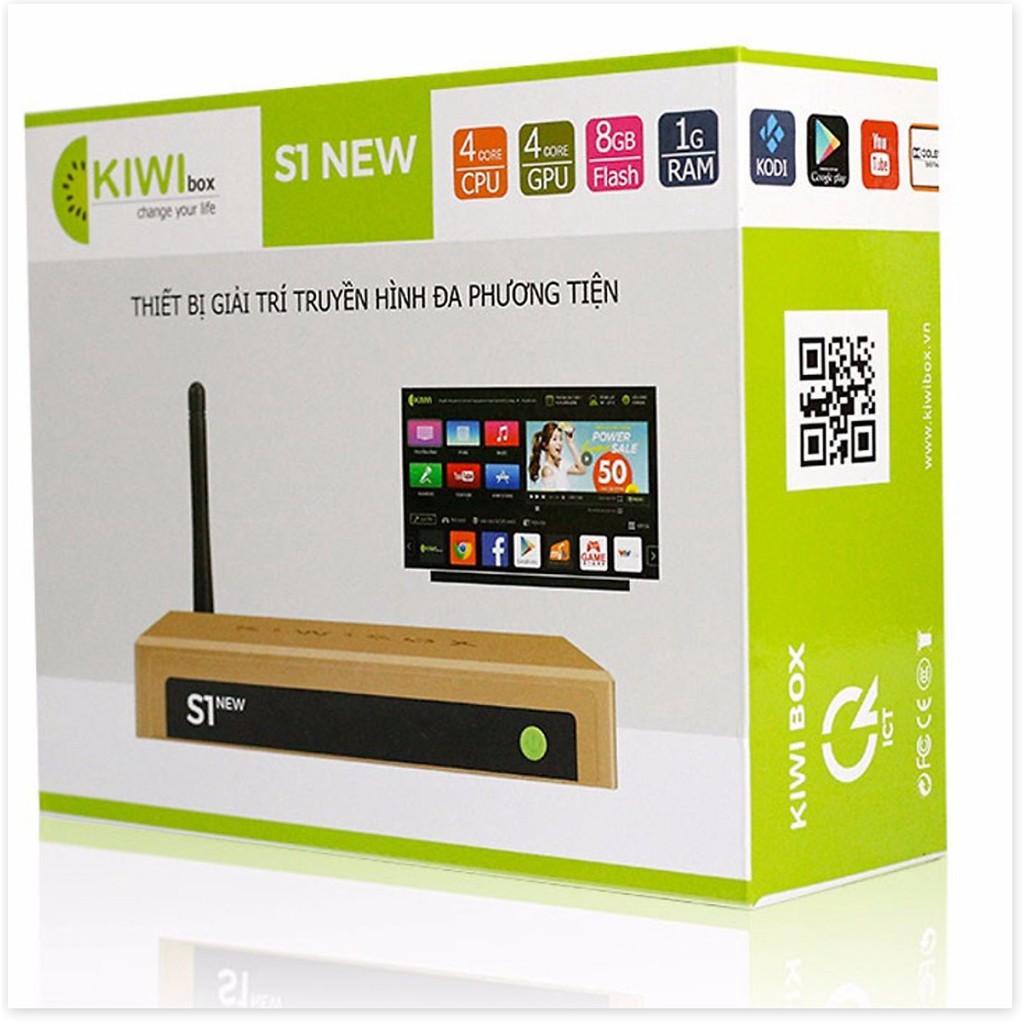 Tivi Box Kiwi S1 New - Tặng Chuột Không Dây Foter - Kiwi Box S1 New - Hàng Chính Hãng