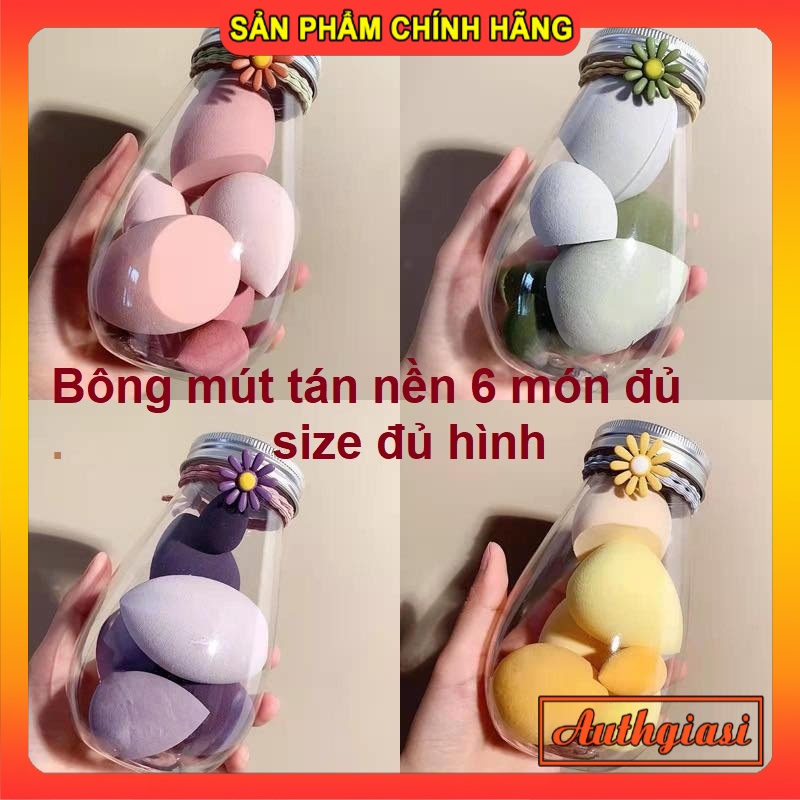 Hộp Bông mút tán nền 6 món cao cấp kèm lọ hoa siêu xinh